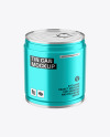 Metallic Tin Can Mockup