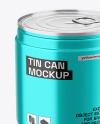 Metallic Tin Can Mockup