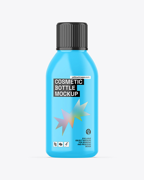 Glossy Plastic Bottle Mockup - Soap package mockup