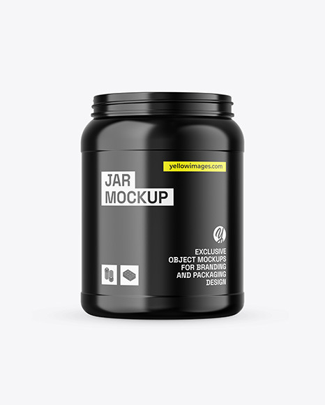 Glossy Jar Mockup Glossy Jar Mockup