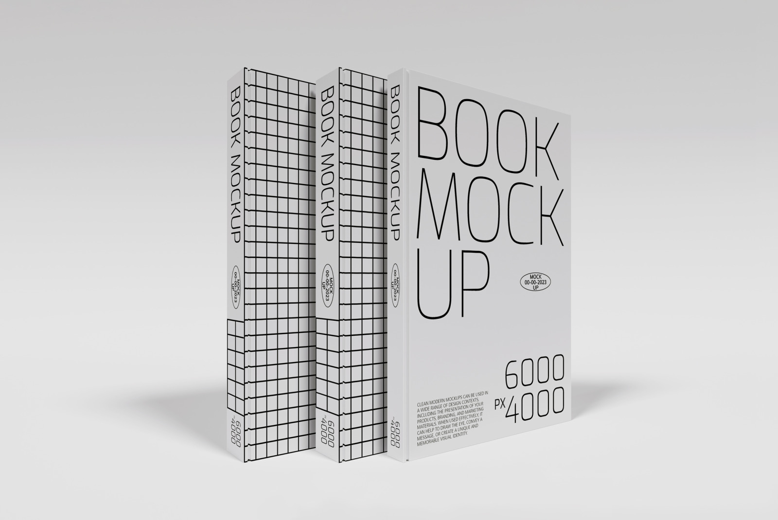 4 Book Mockups Set