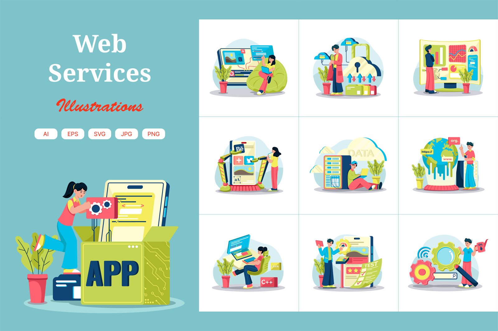 M709_Web Services Illustration Pack