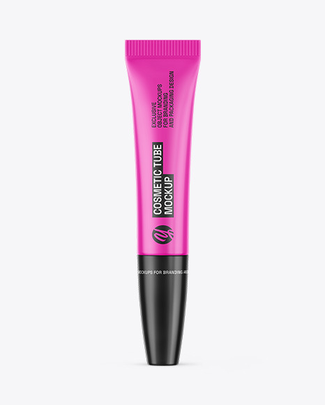 Glossy Cosmetic Tube Mockup