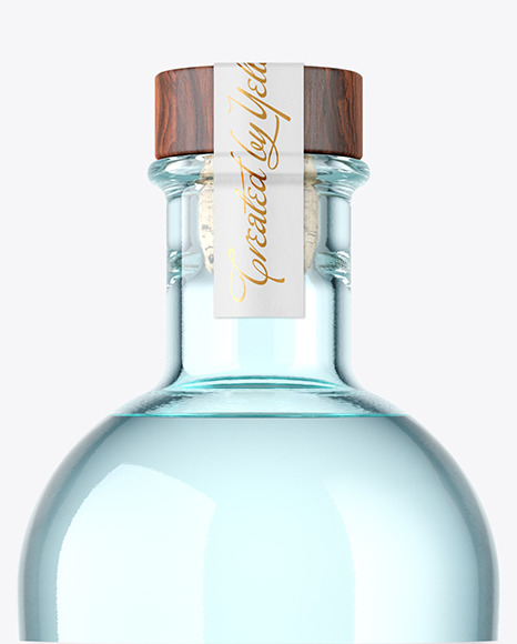 Vintage Vodka Bottle Mockup