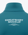 Men’s Zip Sweatshirt Mockup - Back View