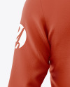 Men’s Zip Sweatshirt Mockup - Back View