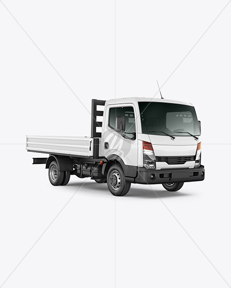 Tipper Truck Mockup - Half Side View