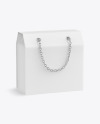 Shopping Box W/ Chain Handles Mockup