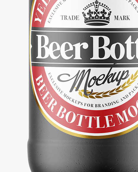 Ceramic Beer Bottle Mockup