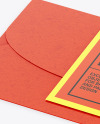 Kraft Invitation Envelope Mockup