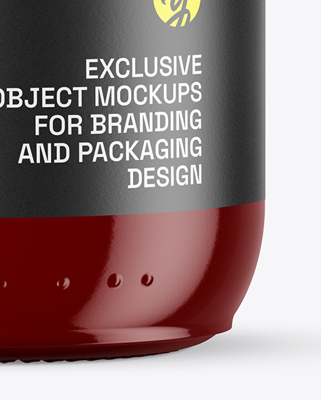 Glossy Bottle Mockup