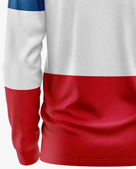 Men's Long Sleeve Polo Shirt Mockup