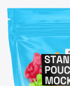 Stand-up Pouch with Gummies Mockup