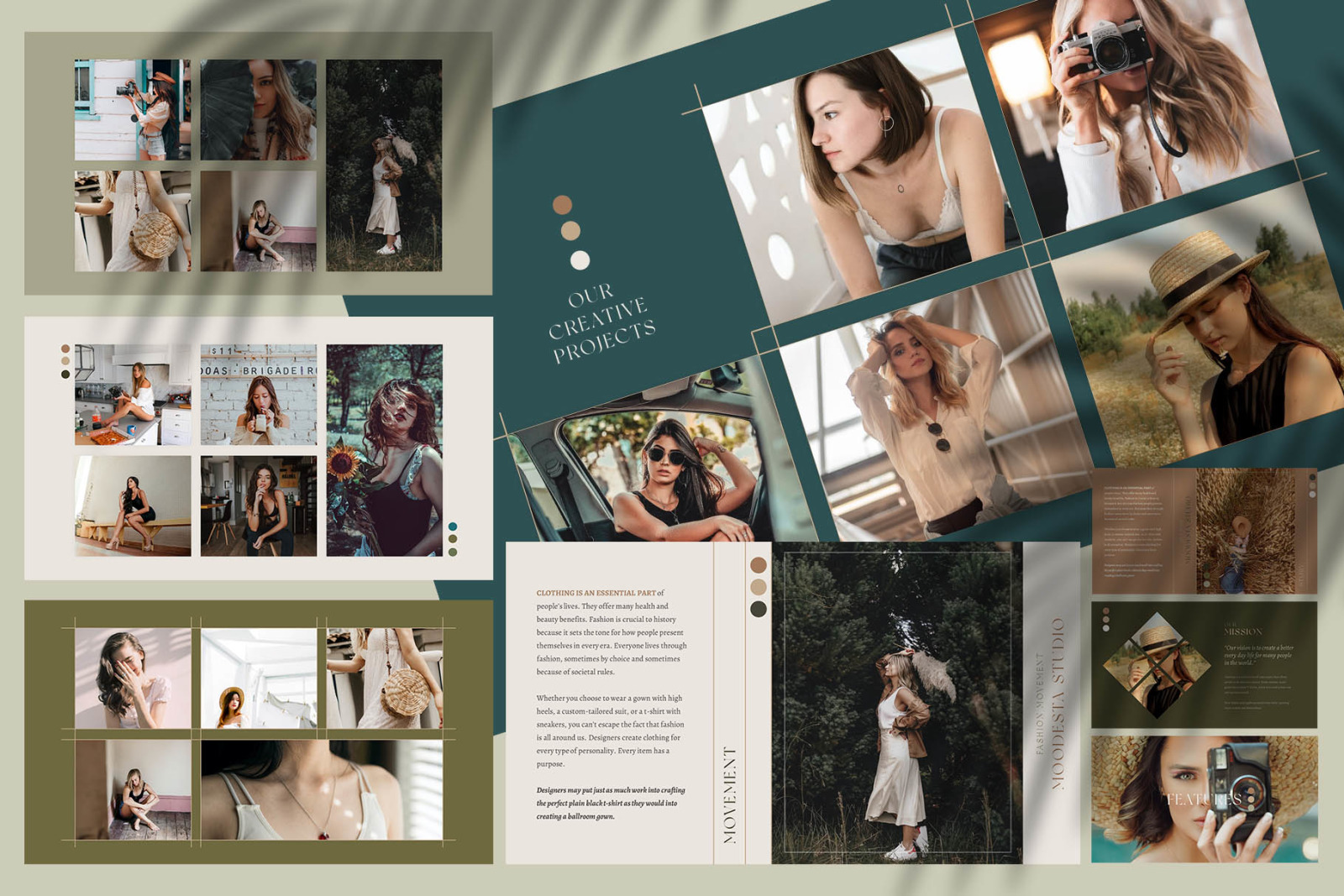 MOODESTA - Fashion Studio PowerPoint Template MOODESTA - Fashion Studio PowerPoint Template