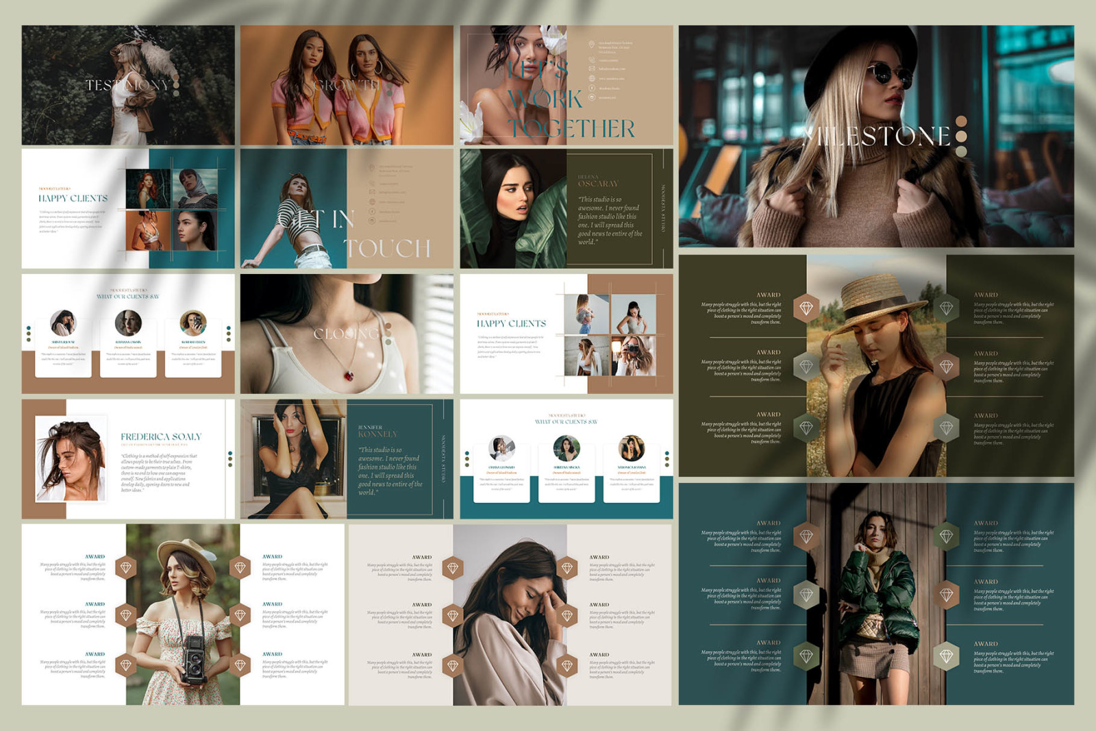 MOODESTA - Fashion Studio PowerPoint Template MOODESTA - Fashion Studio PowerPoint Template