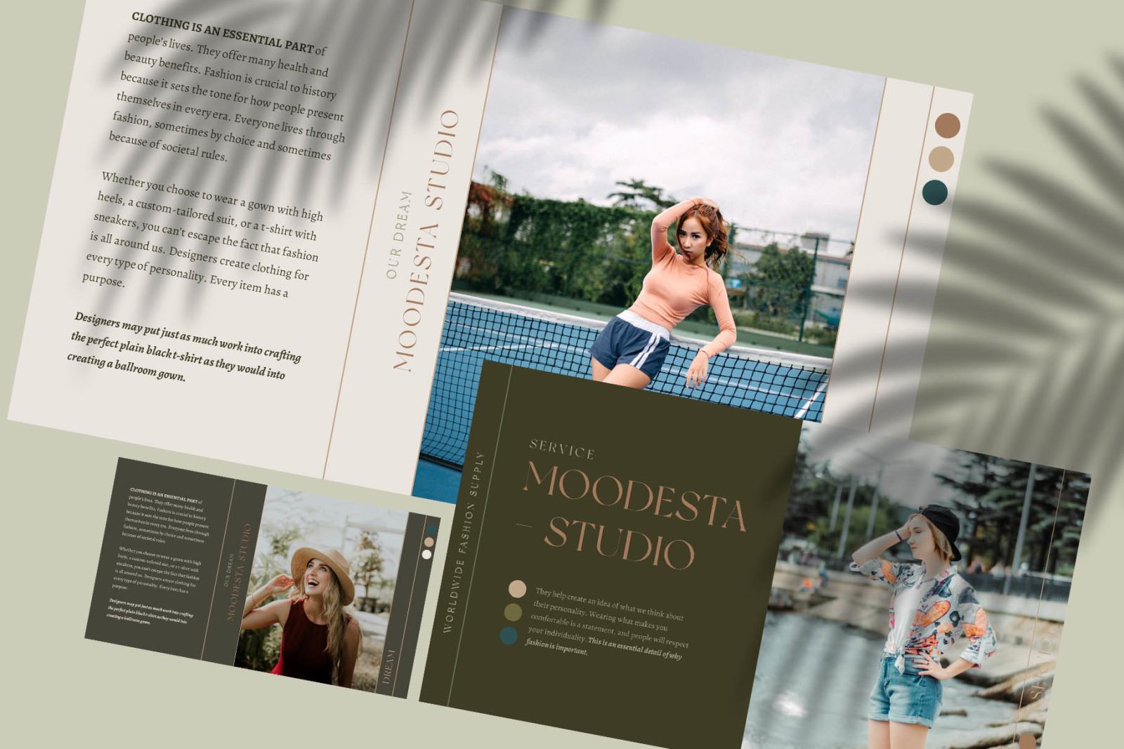 MOODESTA - Fashion Studio PowerPoint Template MOODESTA - Fashion Studio PowerPoint Template