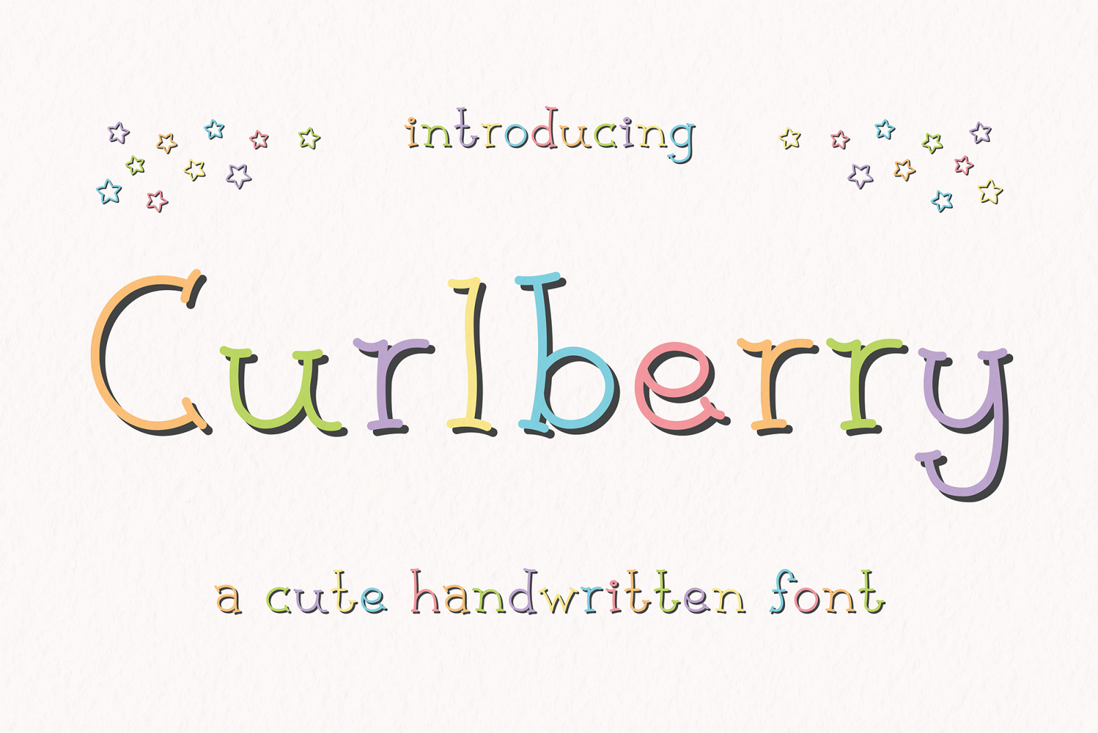 Curlberry - A Cute Handwritten Font Curlberry - A Cute Handwritten Font