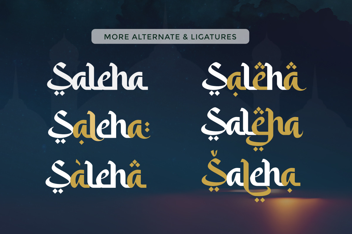 Saleha - An Arabic Style Typeface