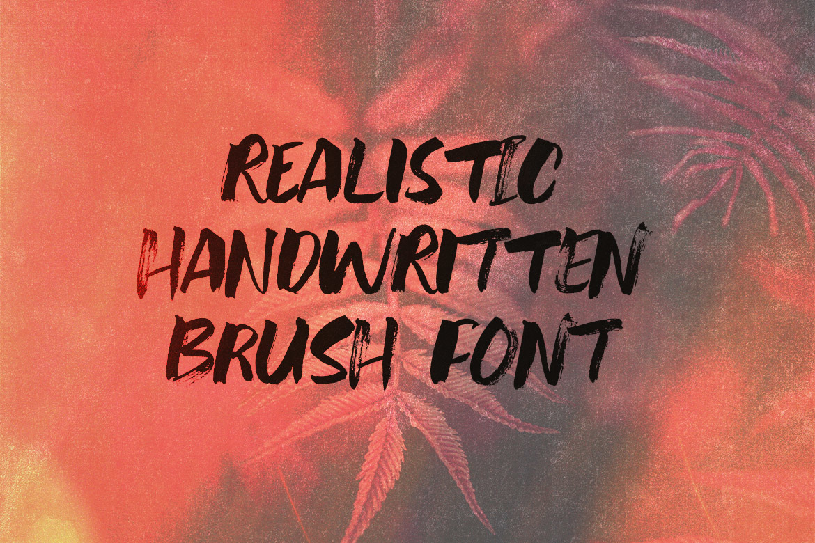 Broken Bold Brush Font Broken Bold Brush Font