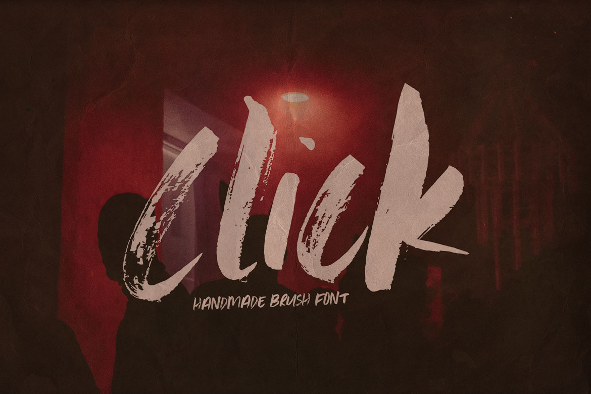 Click Bold Brush Font Click Bold Brush Font