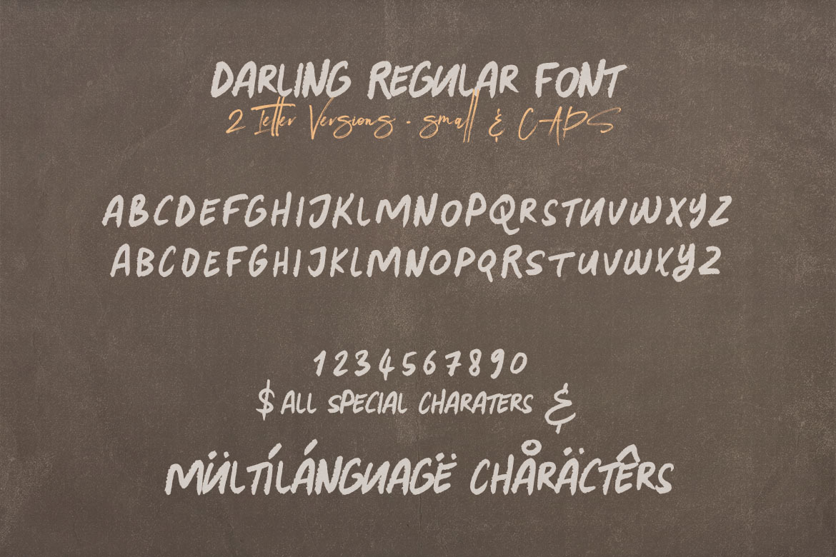 Darling – Handwritten Font Darling – Handwritten Font