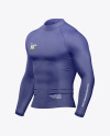 Long Sleeve Compression T-Shirt Mockup - Half Side View