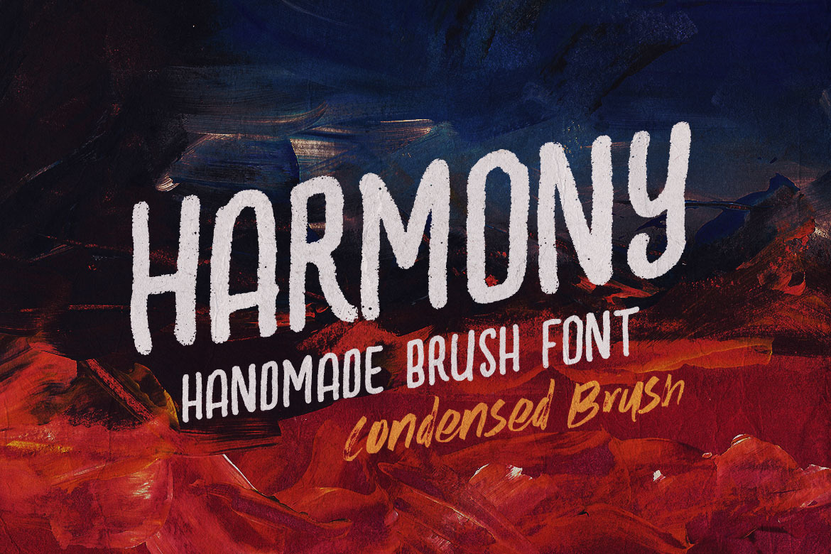 Harmony Condensed Brush Font Harmony Condensed Brush Font