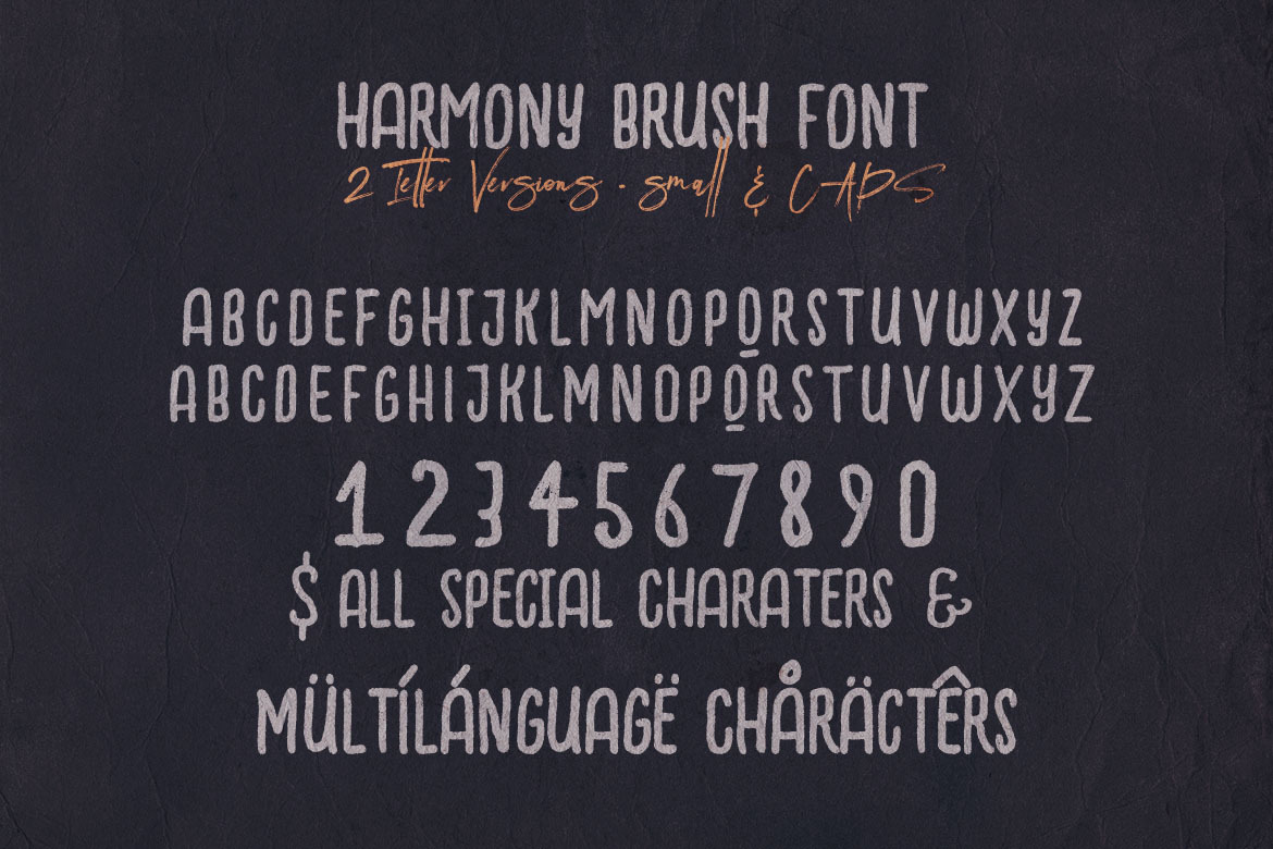 Harmony Condensed Brush Font