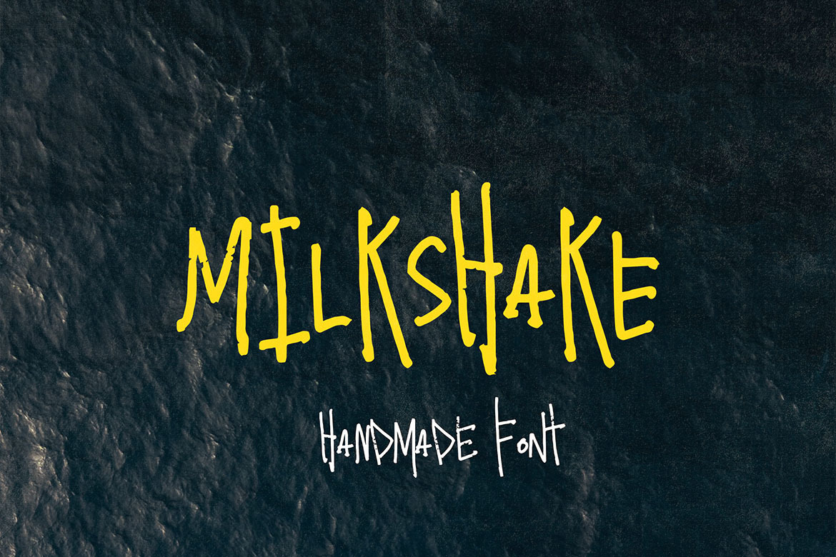 Milkshake - Crazy Handwritten Font Milkshake - Crazy Handwritten Font