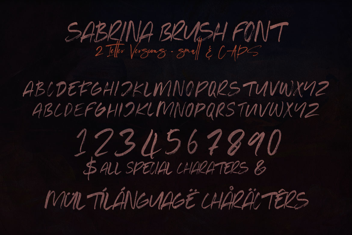 Sabrina Brush Font Sabrina Brush Font