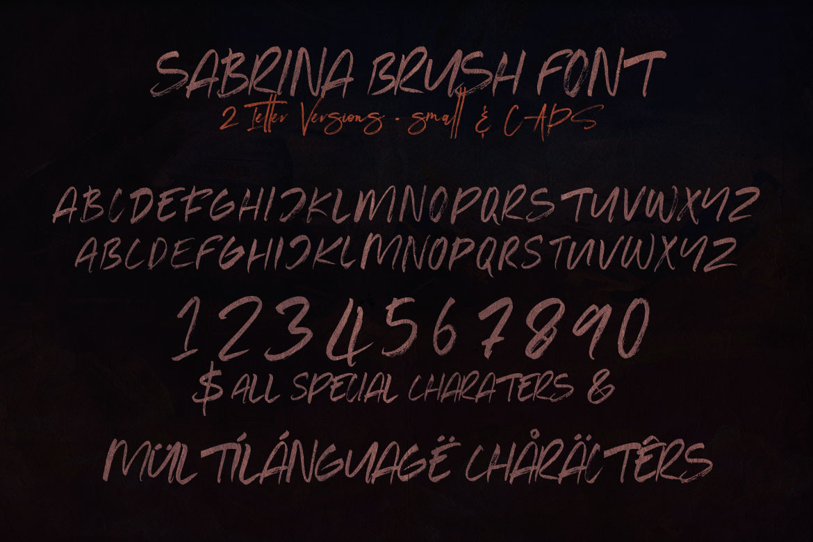 Sabrina Brush Font