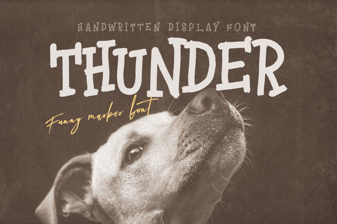 Thunder Handwritten Font Thunder Handwritten Font