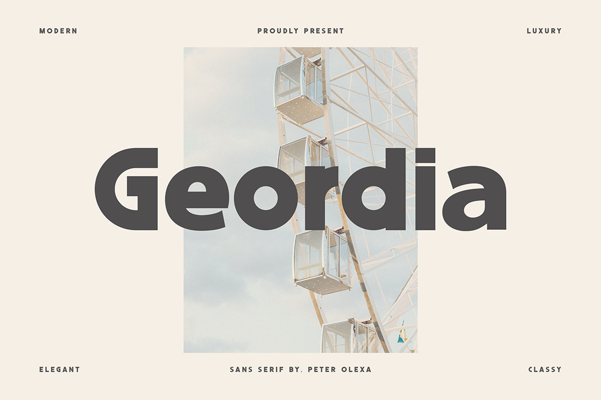 Geordia - Modern Sans Font Geordia - Modern Sans Font