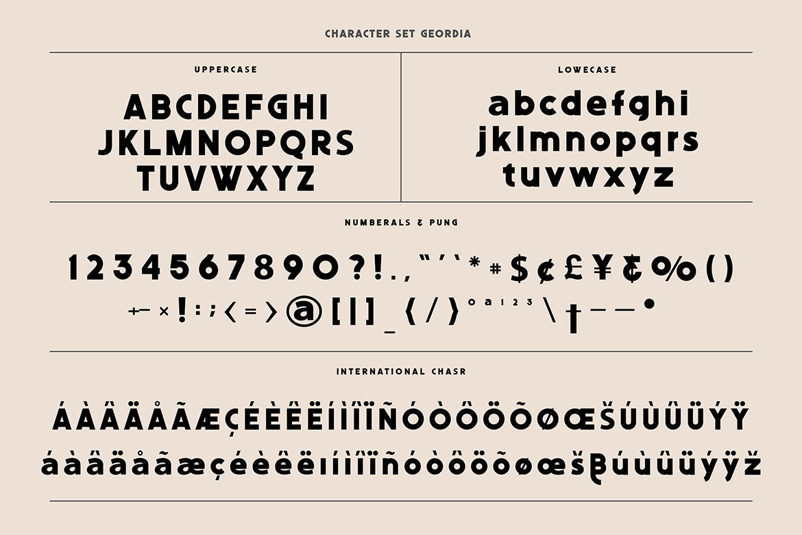 Geordia - Modern Sans Font Geordia - Modern Sans Font