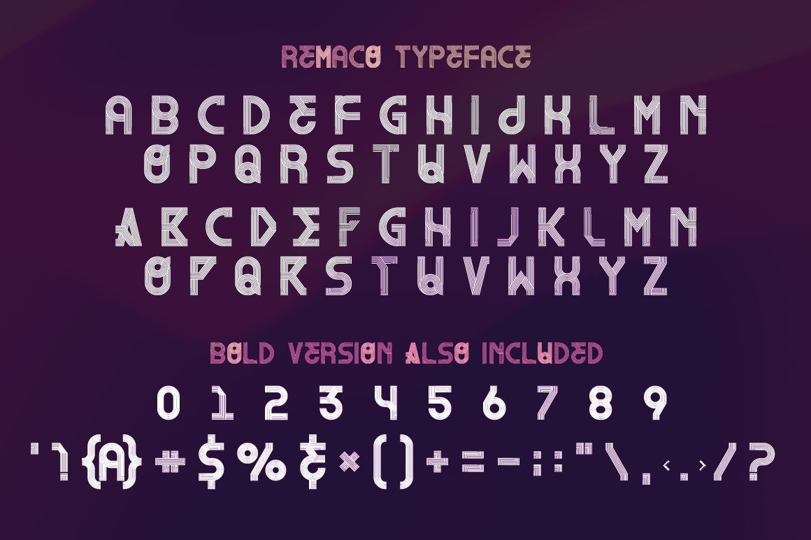 Remaco - Display Font