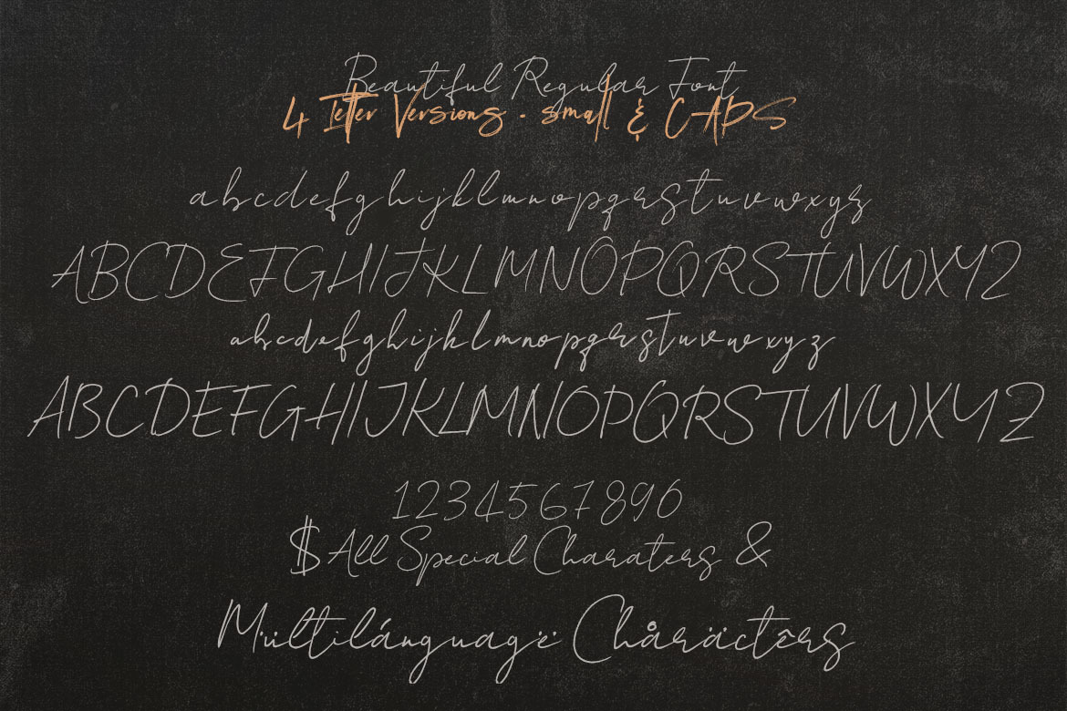 Beautiful SVG Script Font