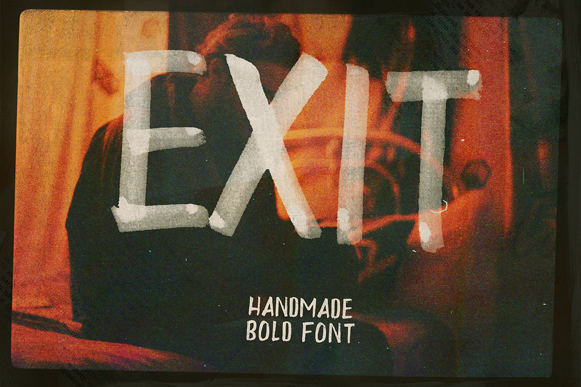 Exit Brush & SVG Font Exit Brush & SVG Font