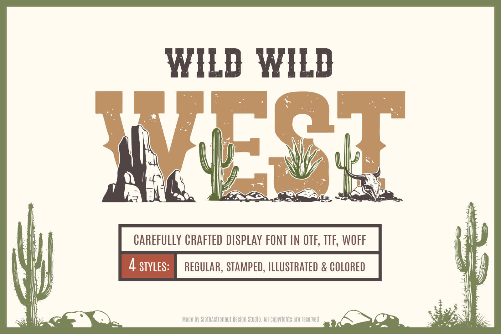 Wild Wild West - Color Font Wild Wild West - Color Font