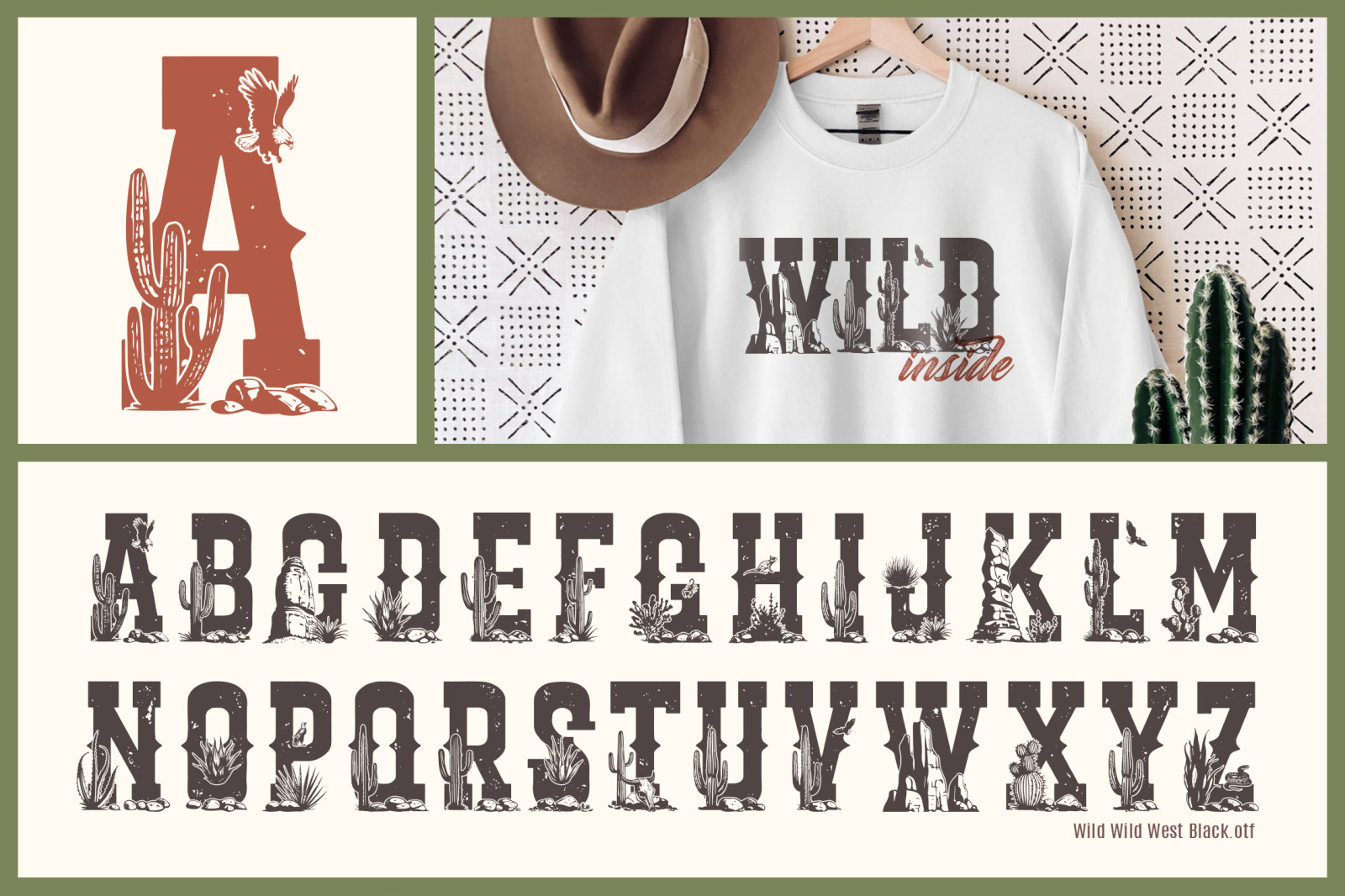 Wild Wild West - Color Font Wild Wild West - Color Font