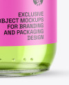 Clear Glass Bottle Mockup