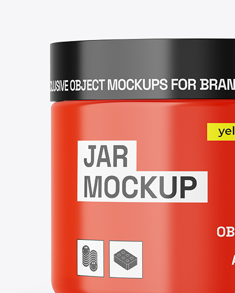 Glossy Jar Mockup