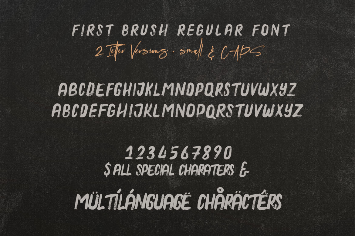 First Brush &amp; SVG Font