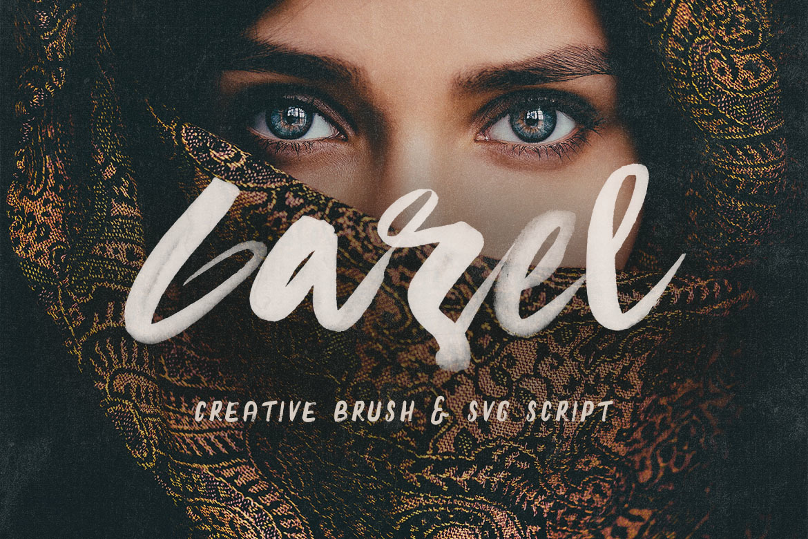 Gazel SVG Bold Brush Script Gazel SVG Bold Brush Script