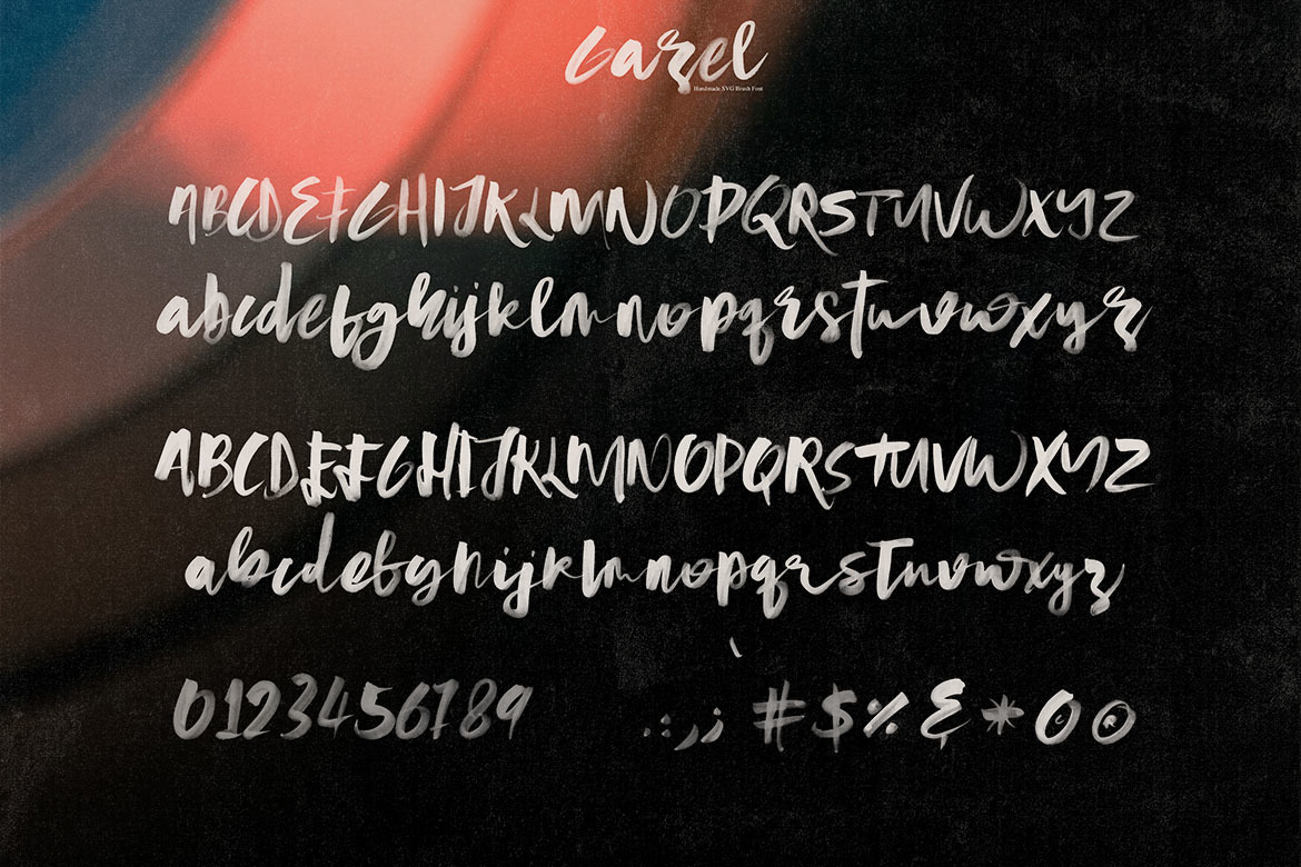 Gazel SVG Bold Brush Script