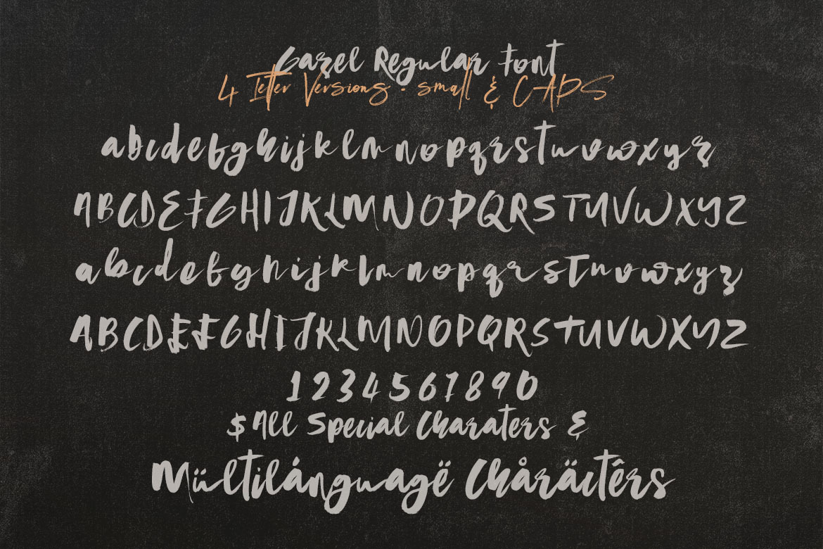 Gazel SVG Bold Brush Script Gazel SVG Bold Brush Script