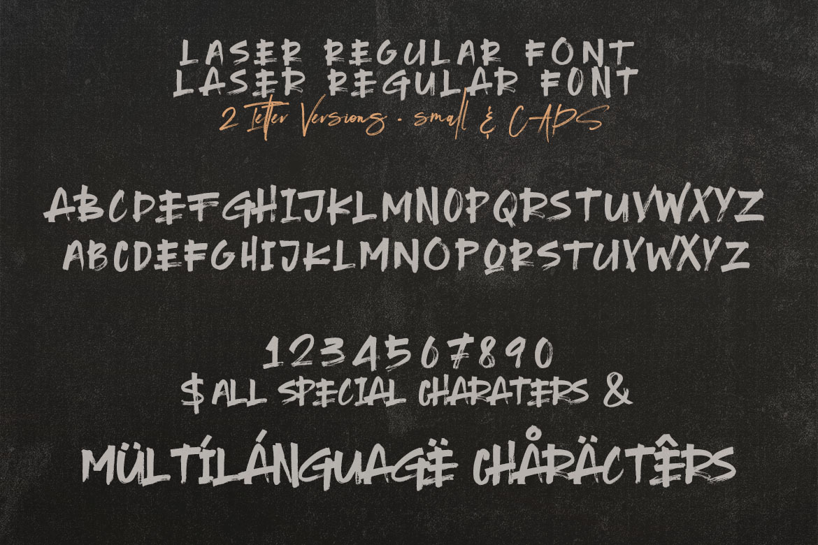 Laser Brush & SVG Font Laser Brush & SVG Font