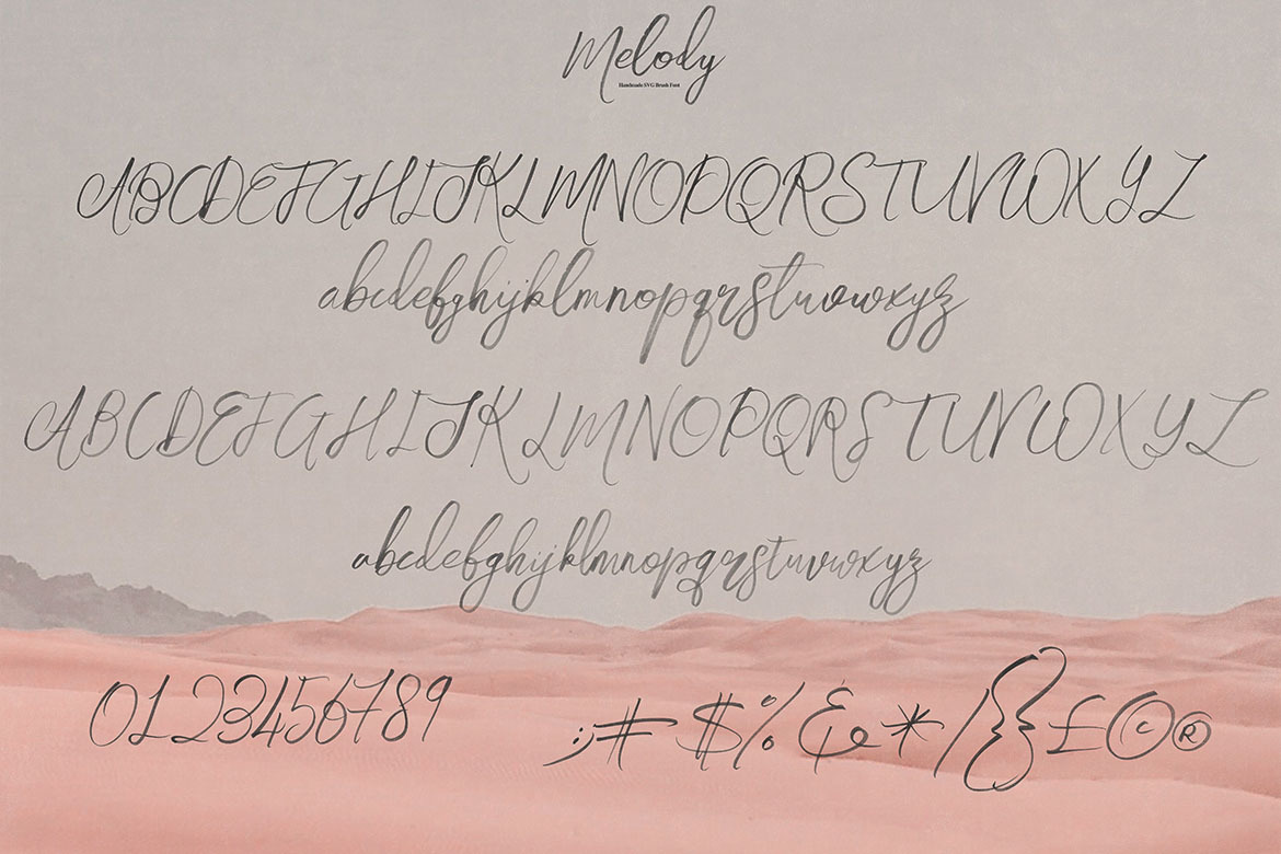 Melody SVG Script Font