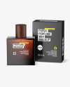 Amber Glass Perfume Bottle with Box Mockup