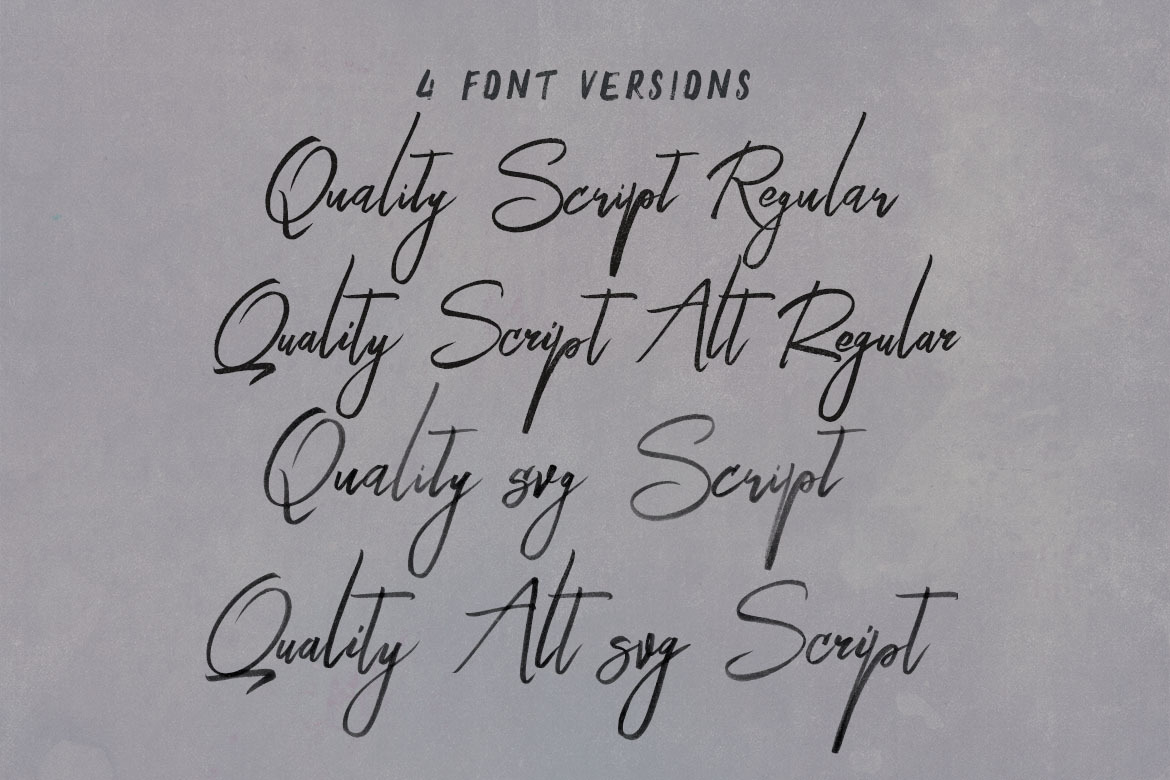 Quality SVG Bold Brush Script