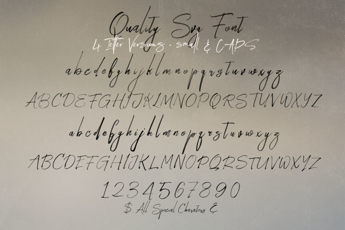 Quality SVG Bold Brush Script